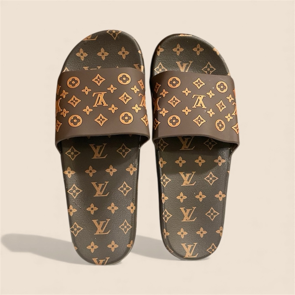 LV Monogram Slide Sandals